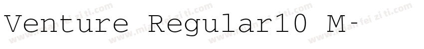 Venture Regular10 M字体转换